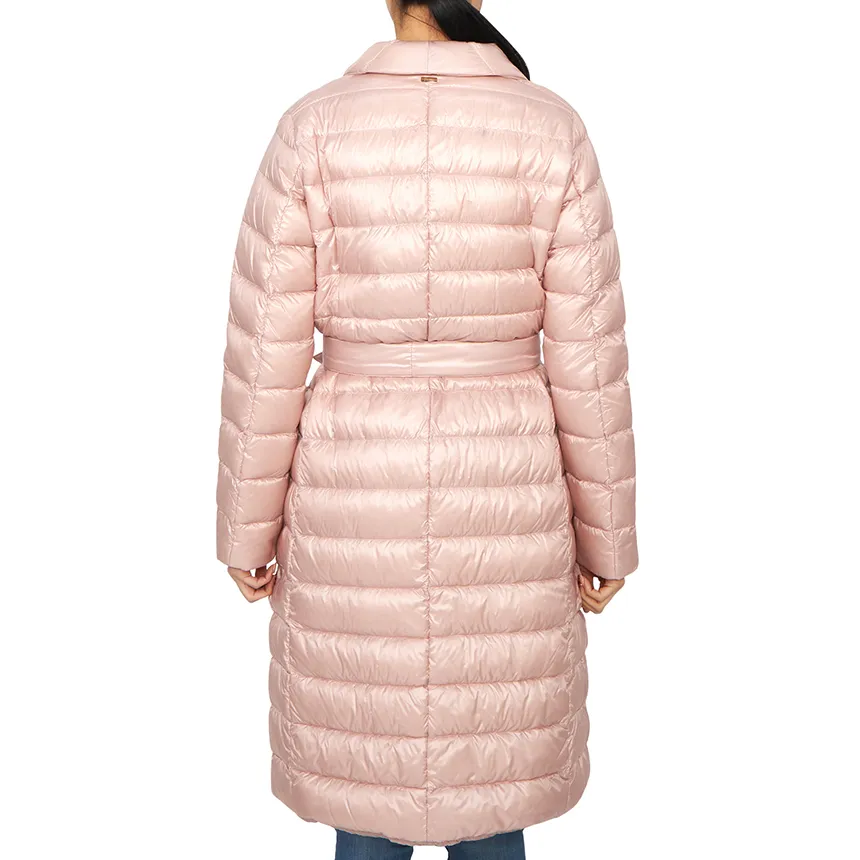 V-Neck Long-Sleeved Down Jacket