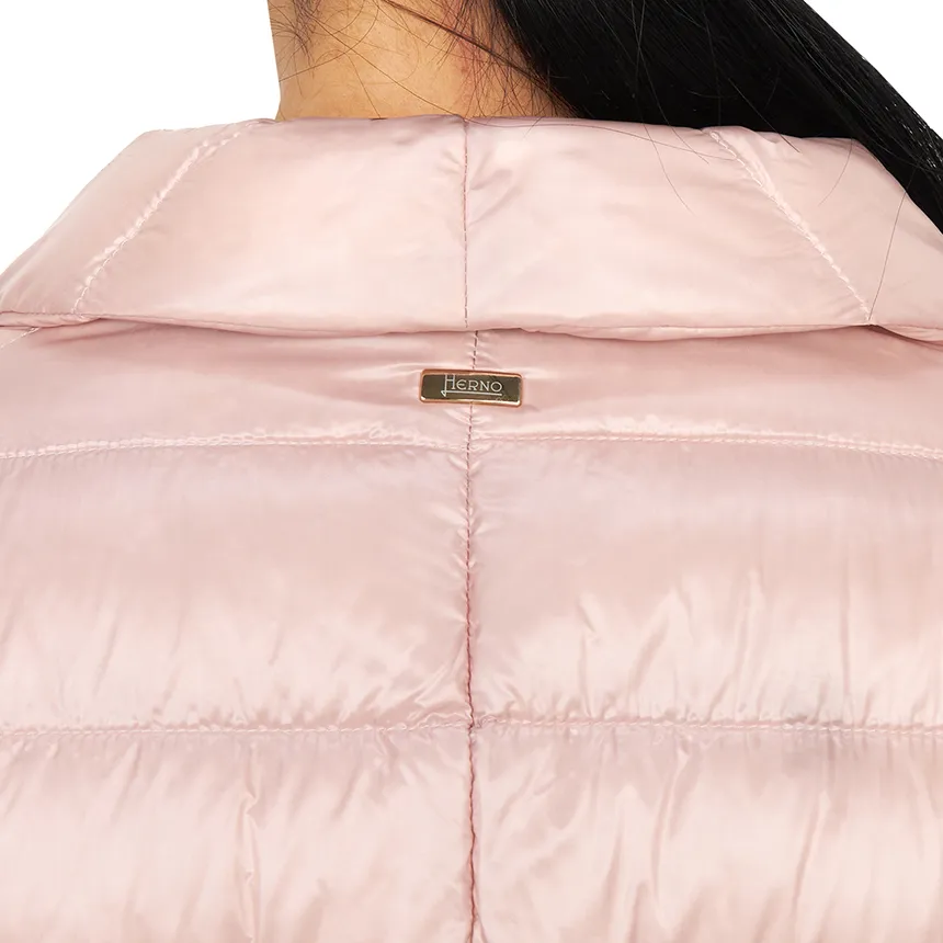 V-Neck Long-Sleeved Down Jacket