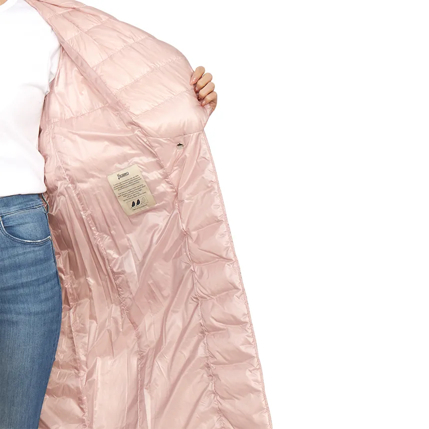 V-Neck Long-Sleeved Down Jacket