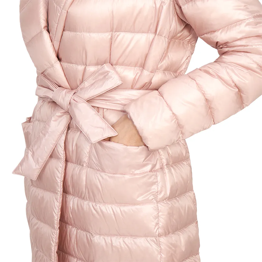 V-Neck Long-Sleeved Down Jacket