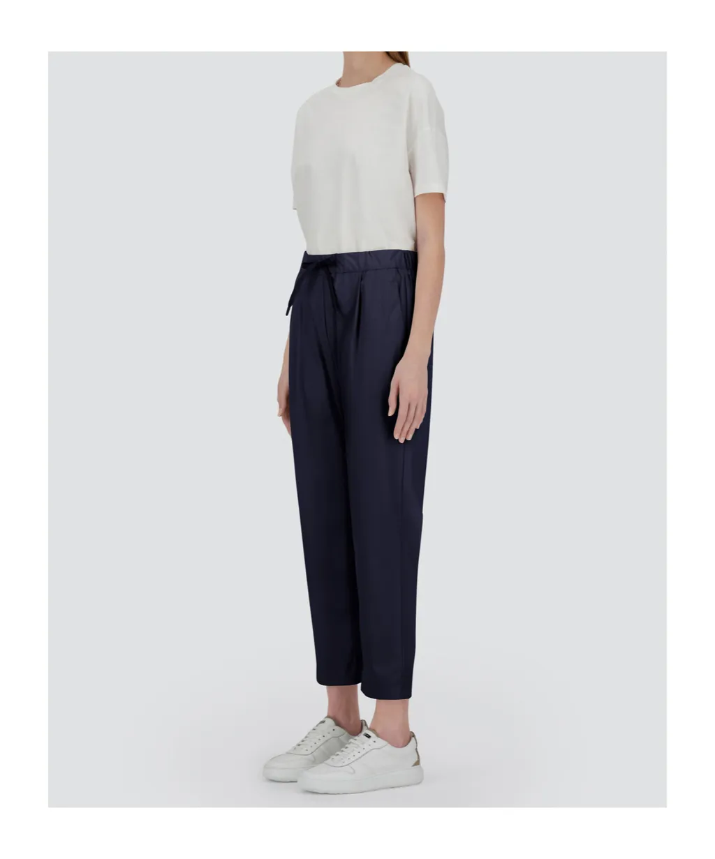 Straight-Leg Drawstring Trousers