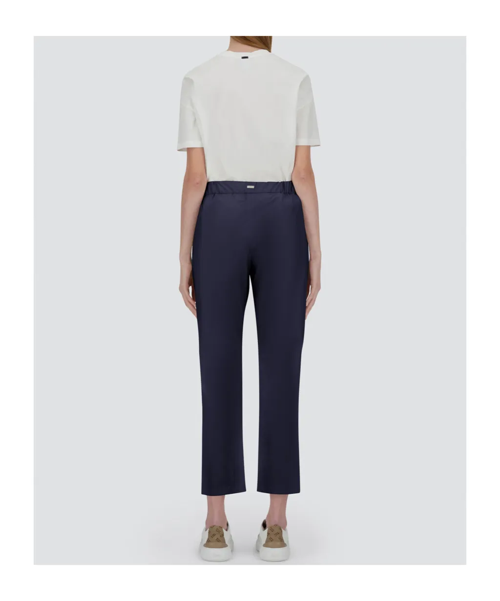 Straight-Leg Drawstring Trousers