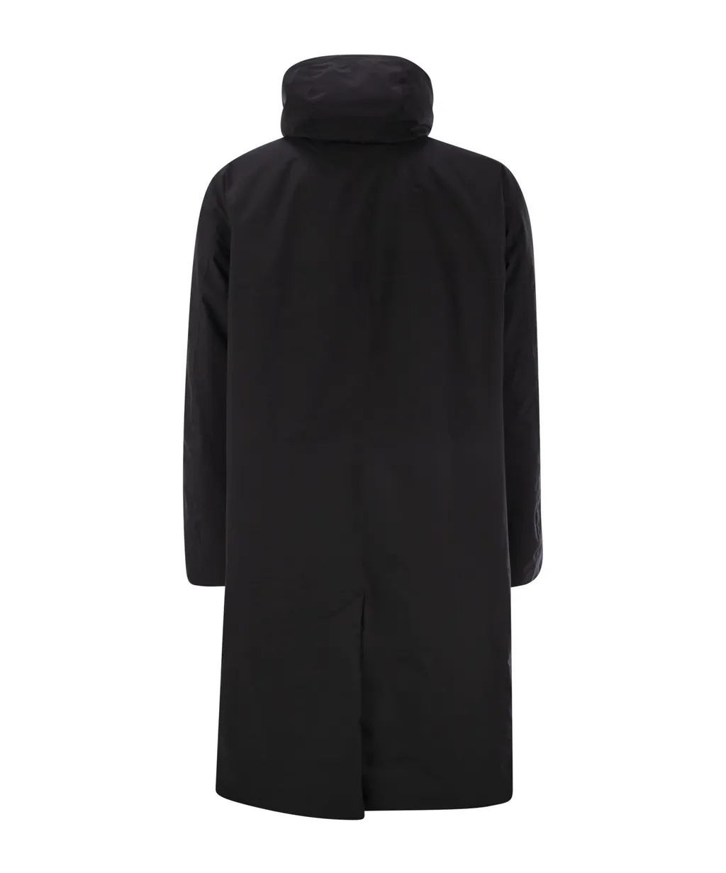 Hooded Buttoned Coat