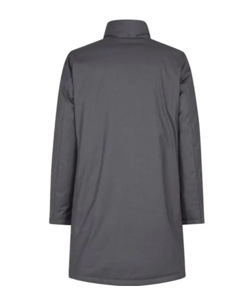 Buttoned High Neck Coat