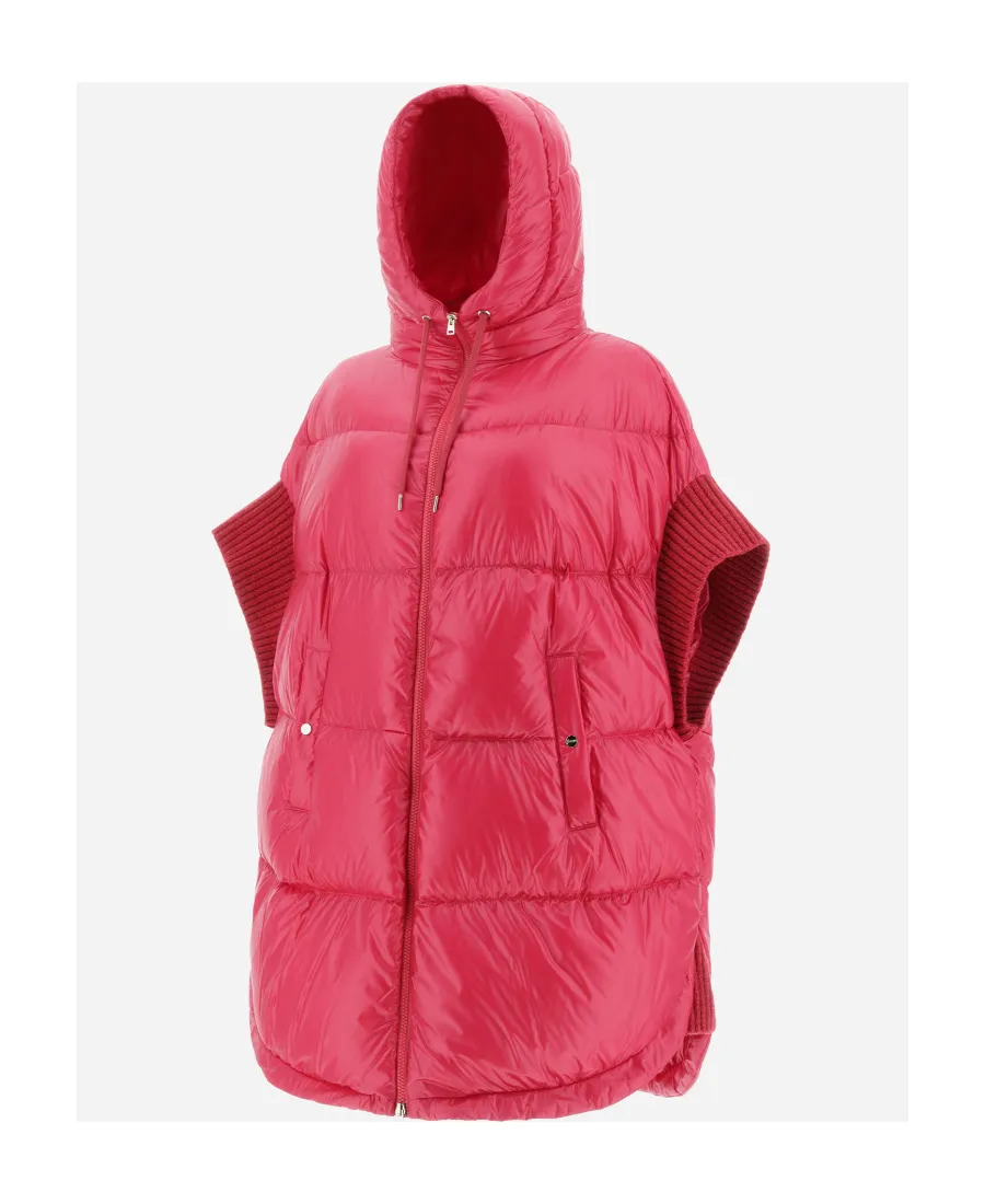 Drawstring-Hood Quilted Puffer Jacket