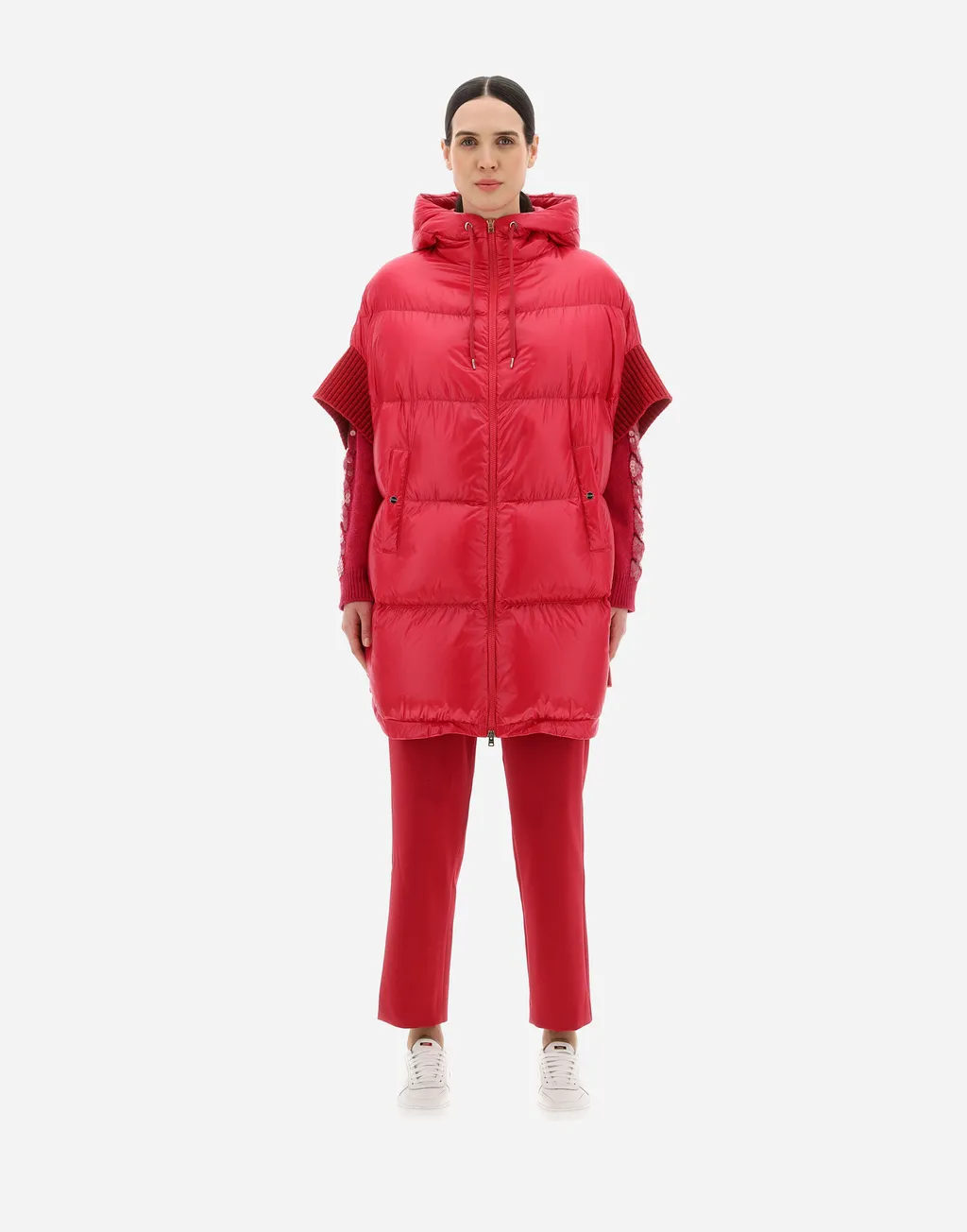 Drawstring-Hood Quilted Puffer Jacket