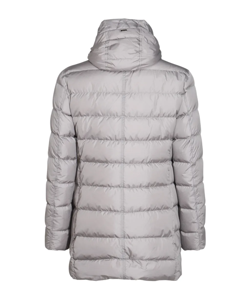 Hooded Quilted Down Coat