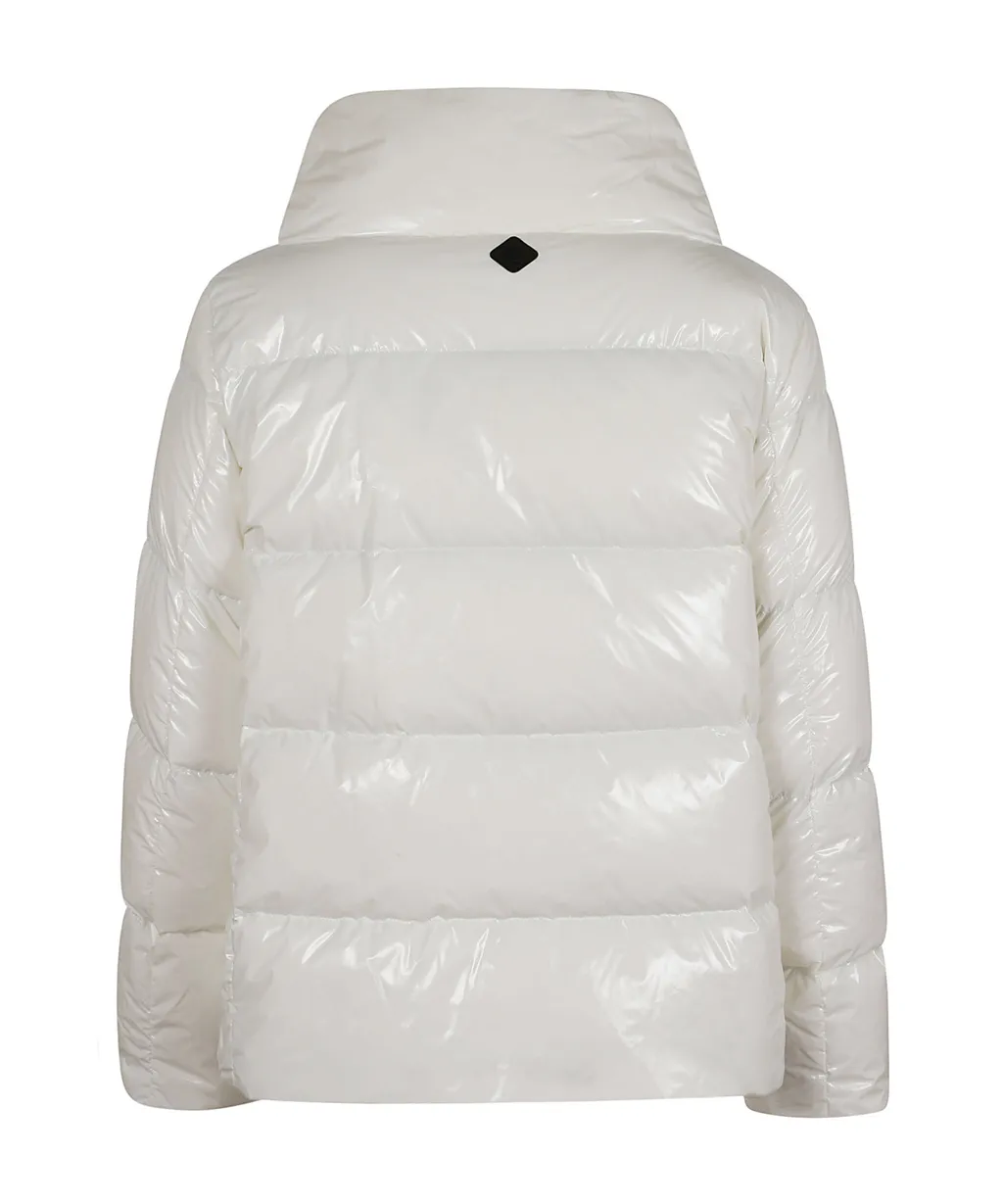 Zipped Hooded Down Jacket