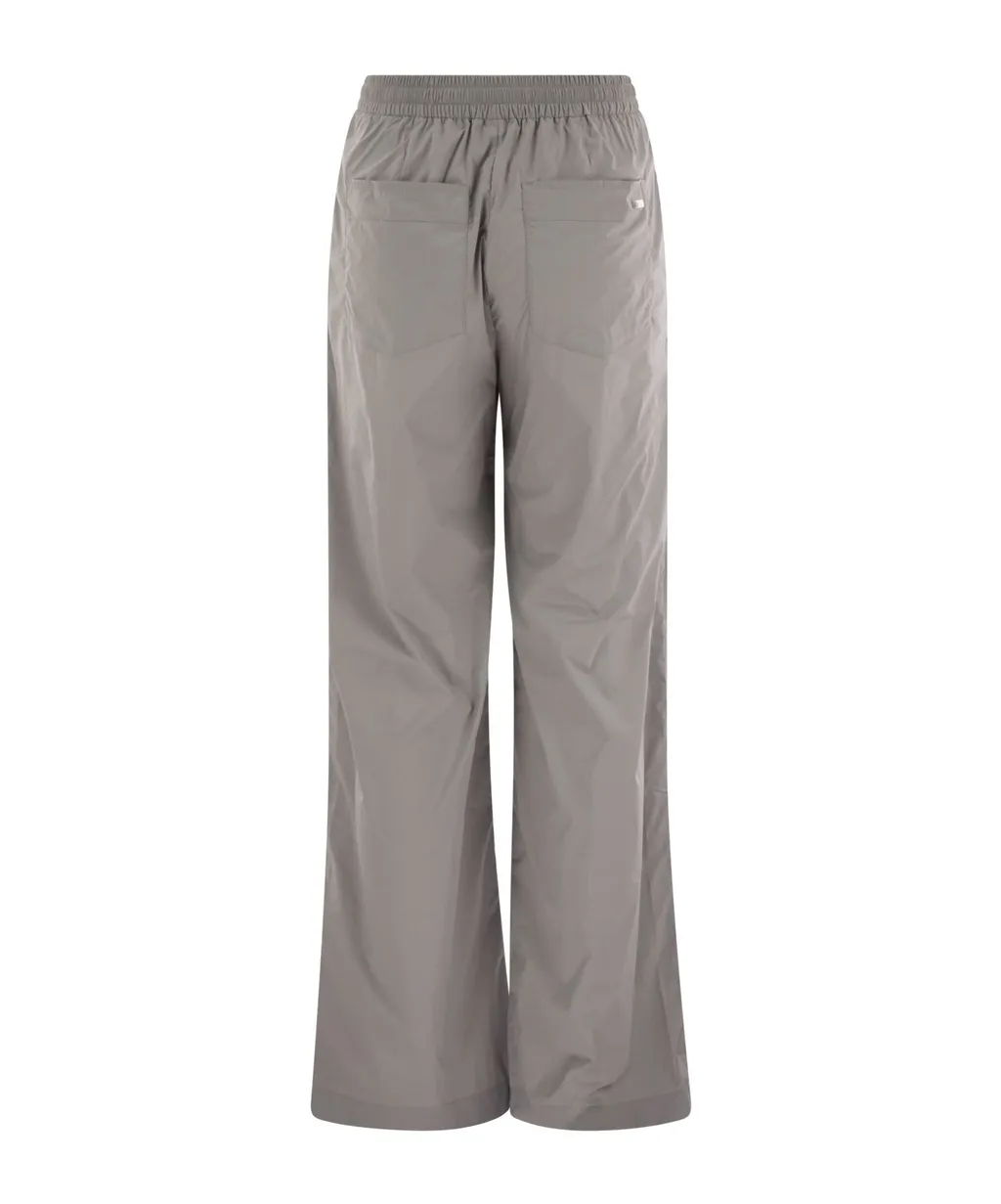 Drawstring Wide-Leg Trousers