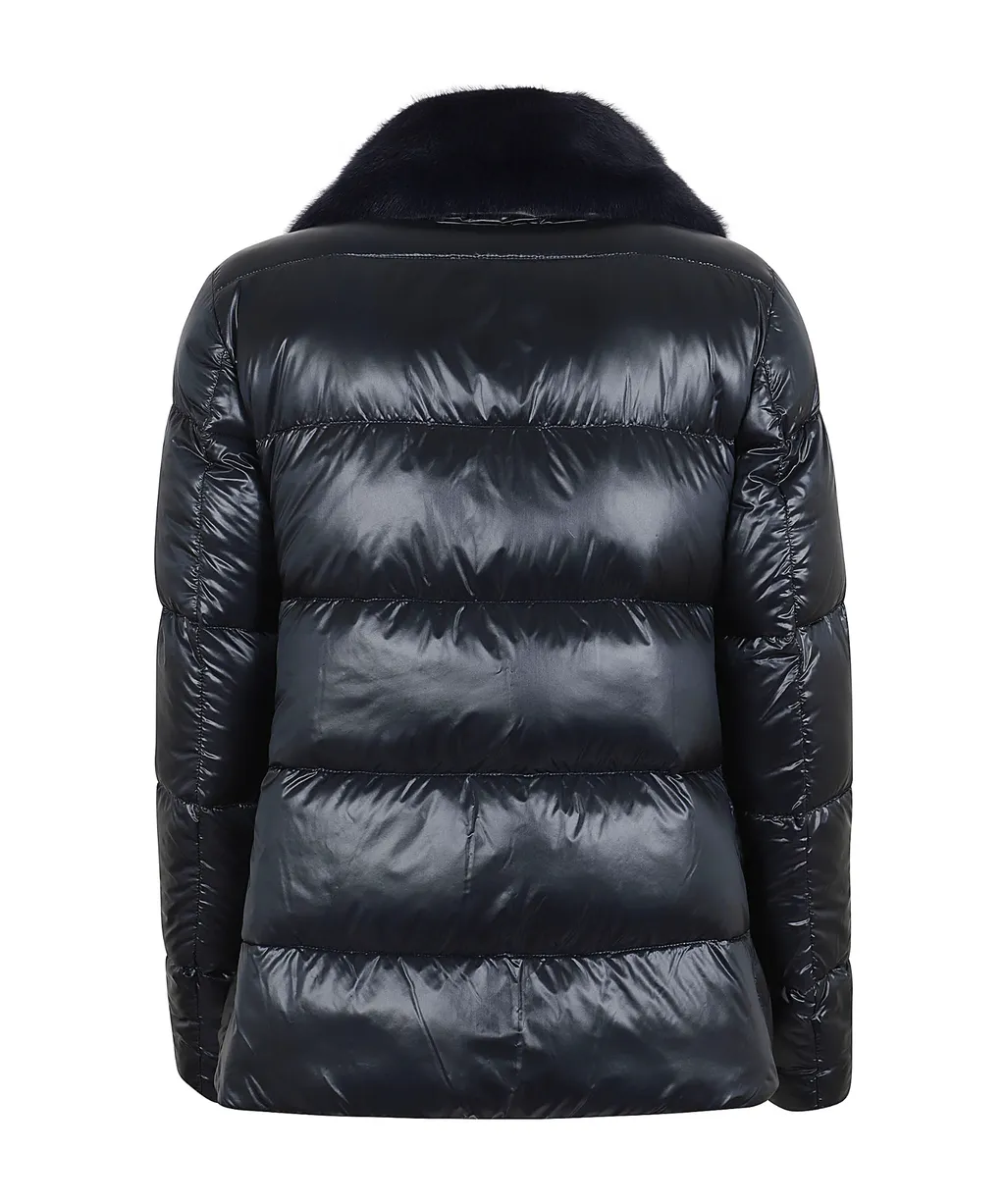 Faux-Fur Collar Puffer Jacket