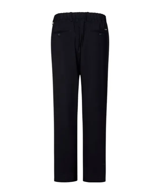 Drawstring Straight-Leg Trousers