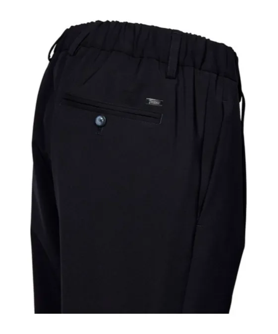 Drawstring Straight-Leg Trousers