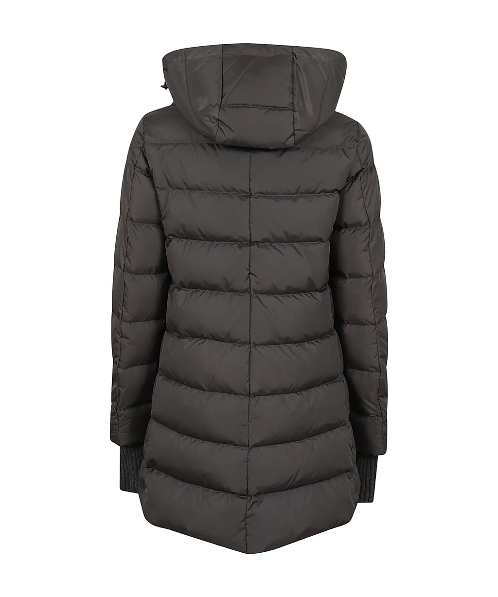 Zip-Up Hooded Down Jacket