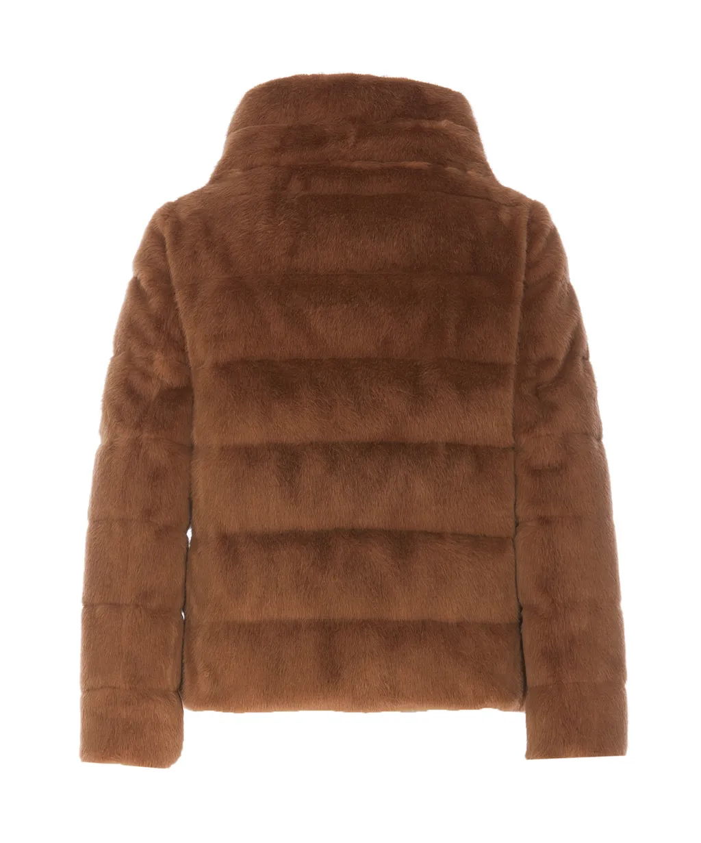Faux Zip-Up Padded Jacket