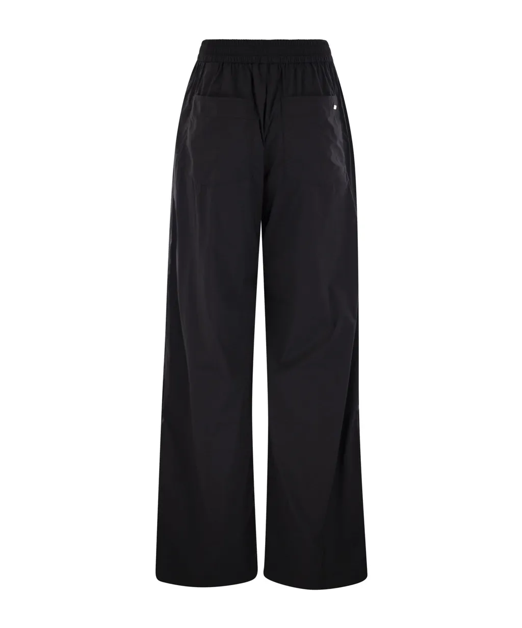 Drawstring Wide-Leg Trousers