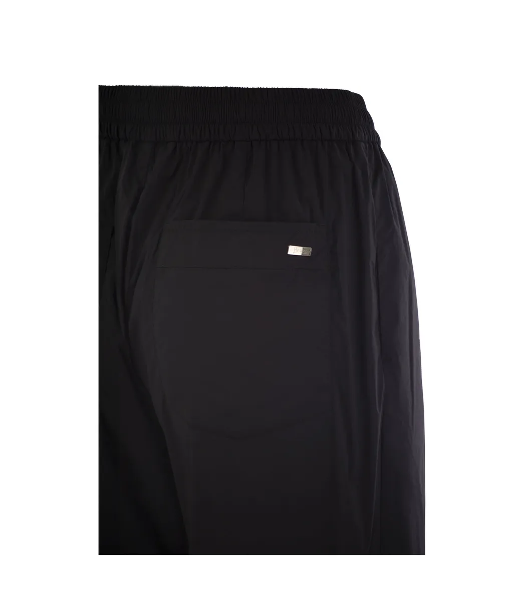Drawstring Wide-Leg Trousers