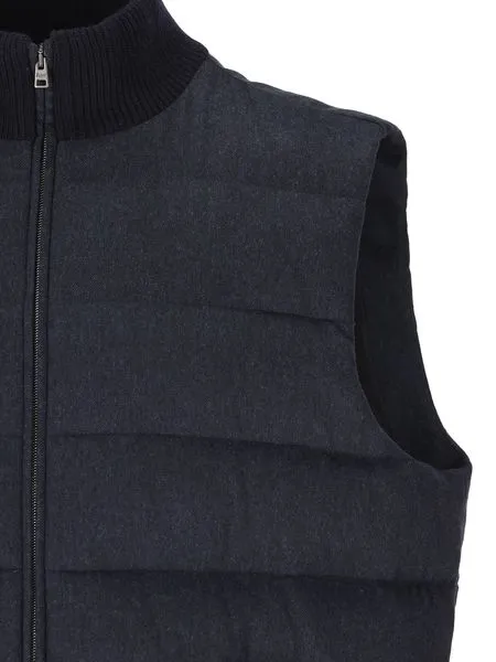 High Neck Quilted Gilet