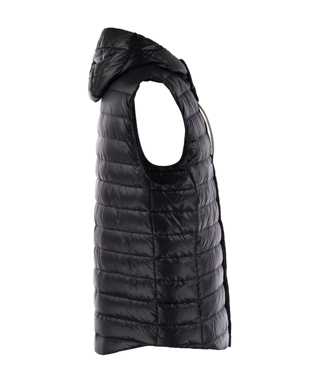 Sleeveless Hooded Down Jacket
