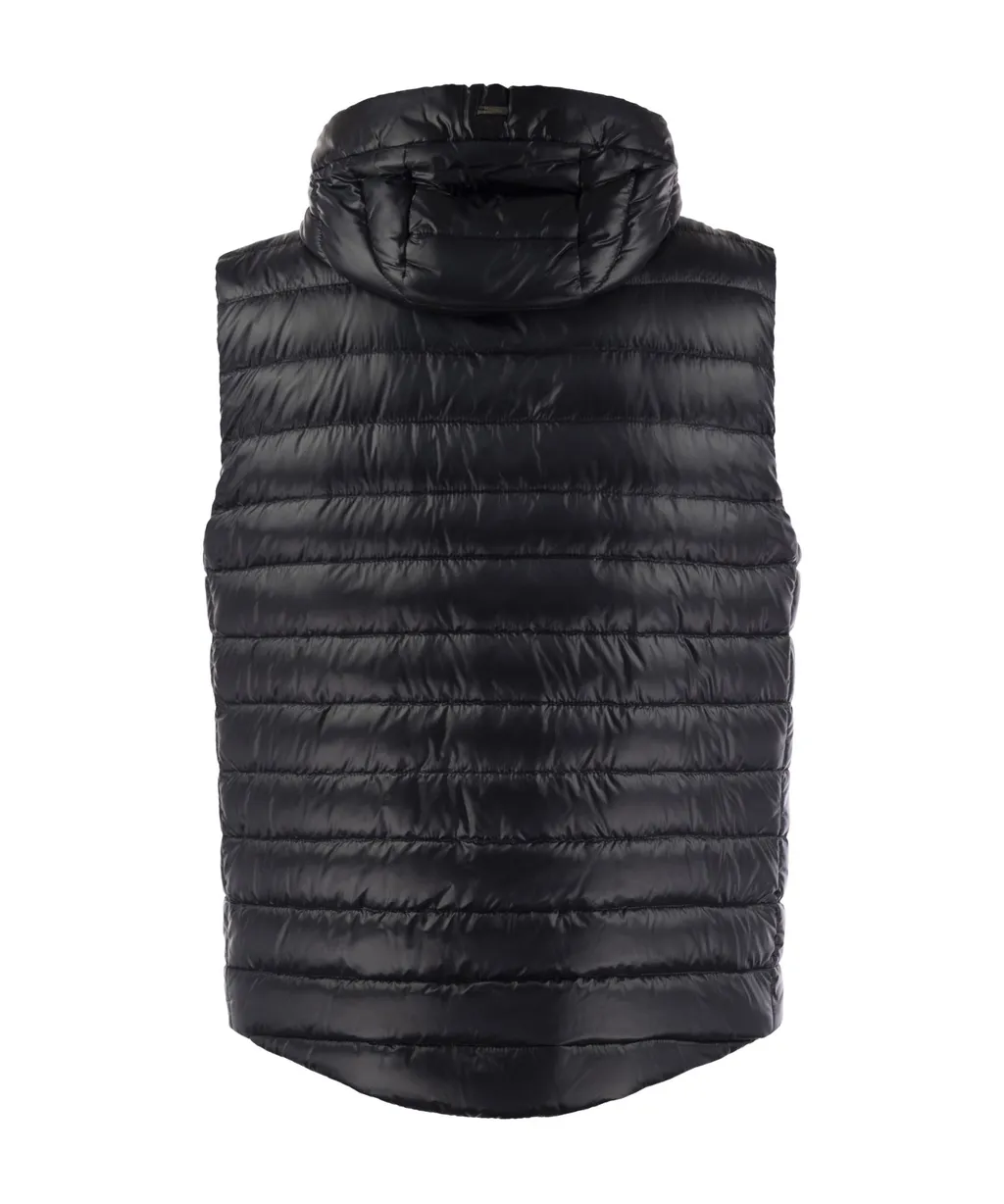 Sleeveless Hooded Down Jacket