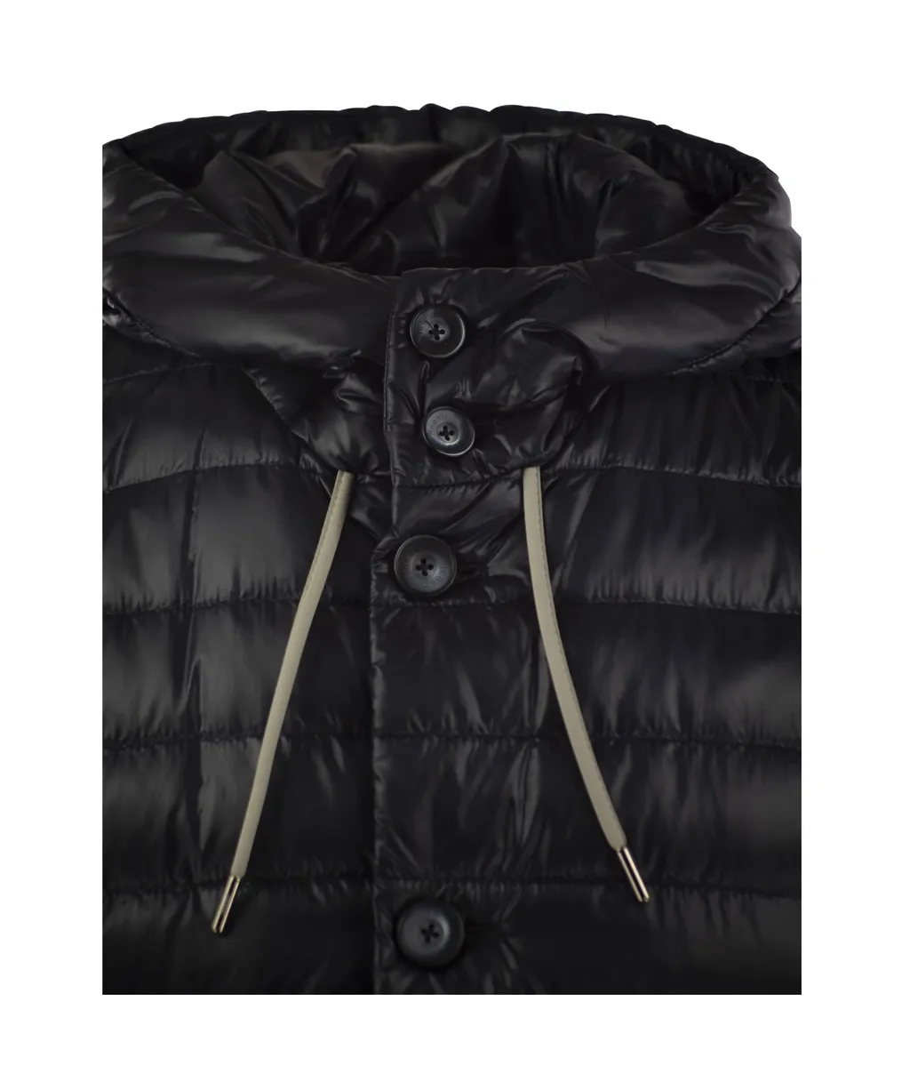 Sleeveless Hooded Down Jacket