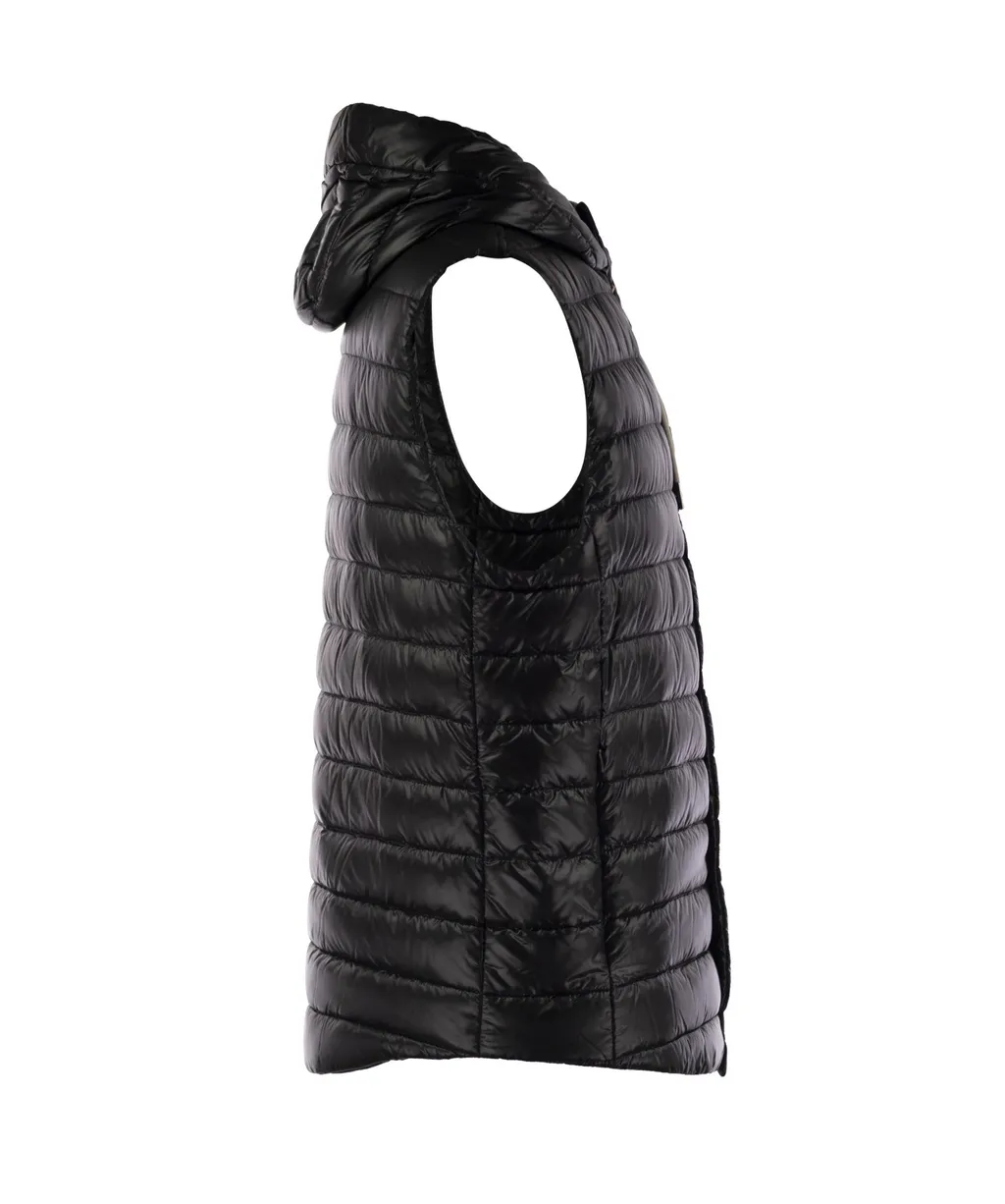 Sleeveless Hooded Down Jacket