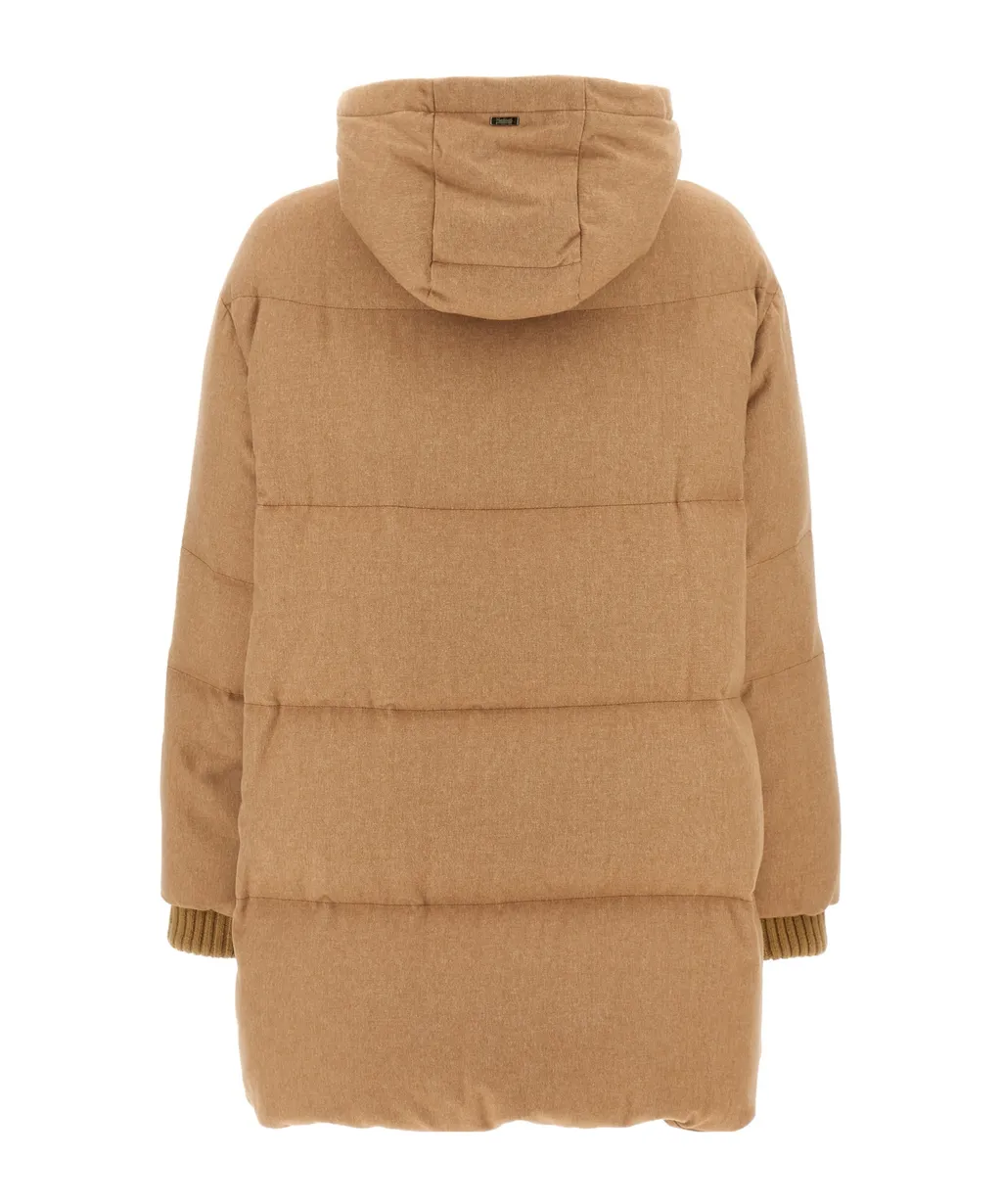 Padded Hooded Drawstring Jacket