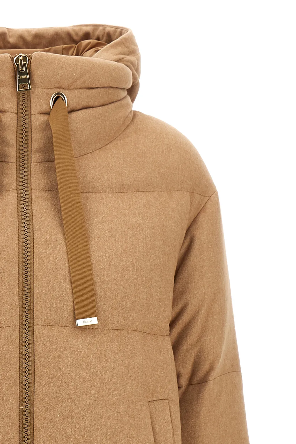 Padded Hooded Drawstring Jacket