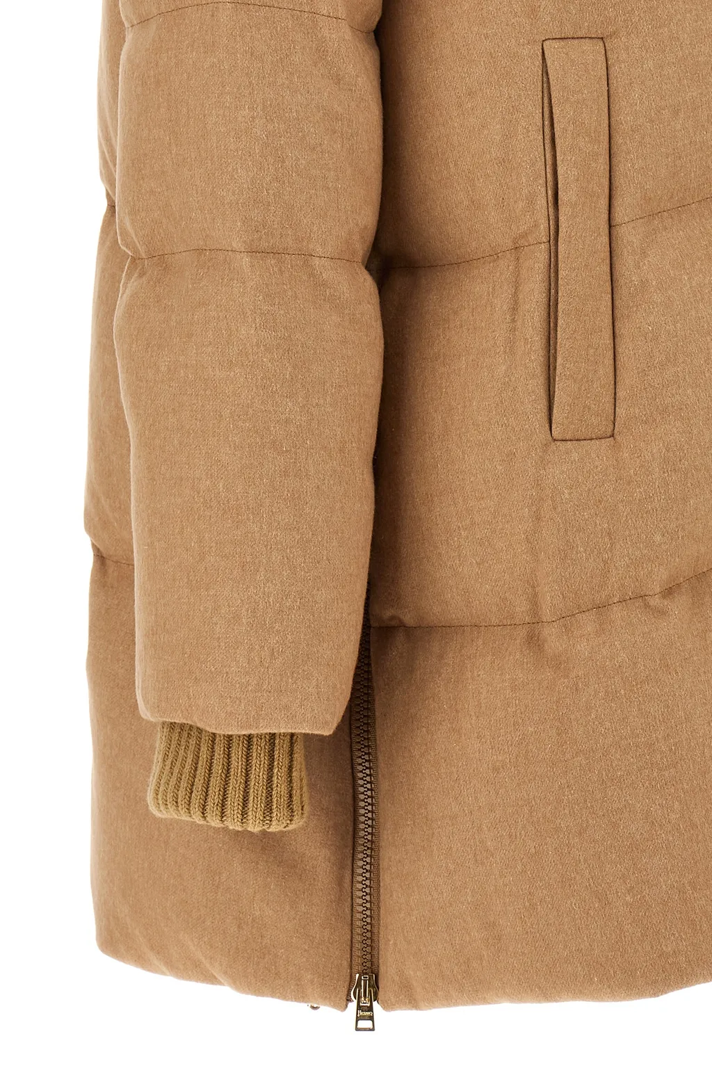 Padded Hooded Drawstring Jacket
