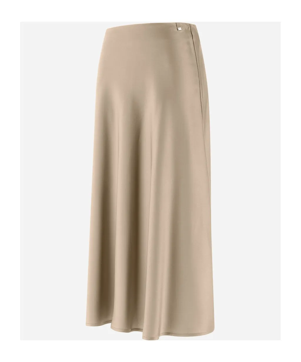 Satin Midi Skirt