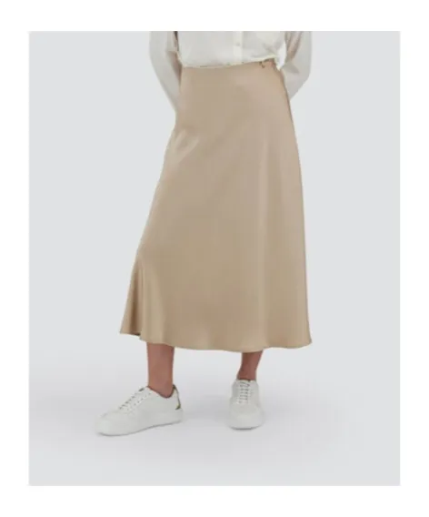 Satin Midi Skirt