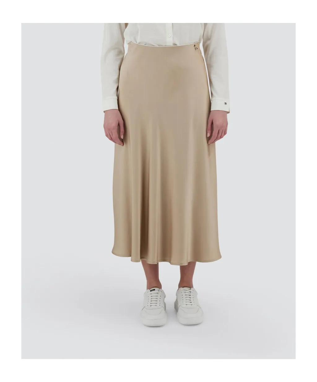 Satin Midi Skirt