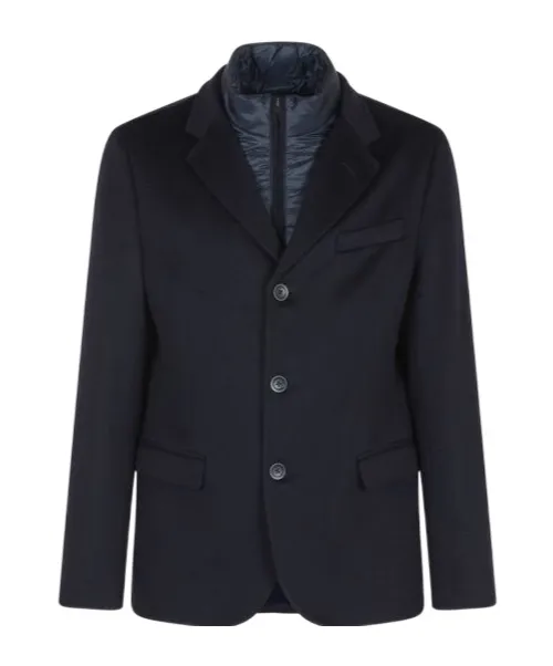 Straight Hem Layered Jacket