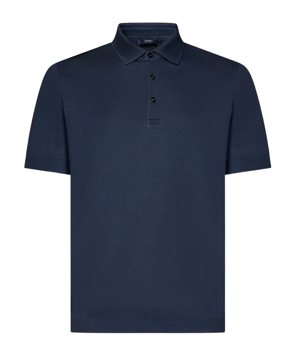 Short-Sleeved Knitted Polo Shirt