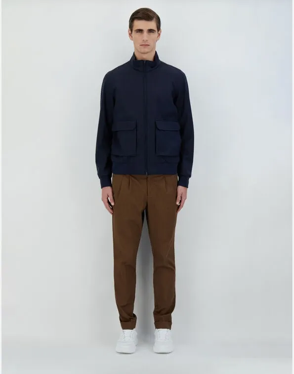 Long-Sleeved Zipped Coat