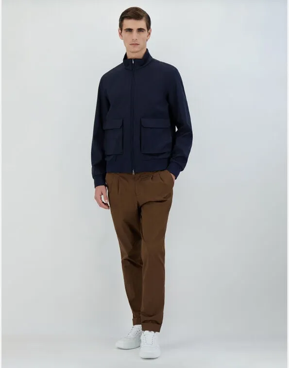 Long-Sleeved Zipped Coat