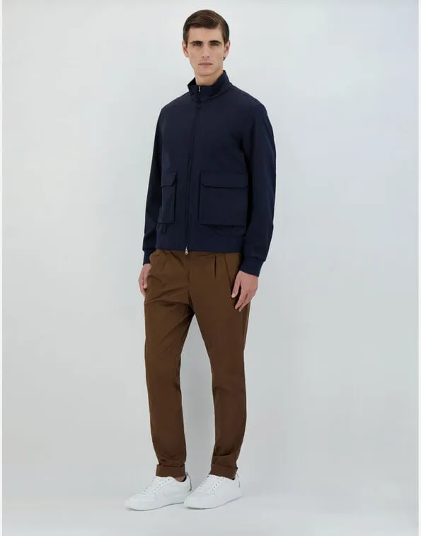 Long-Sleeved Zipped Coat