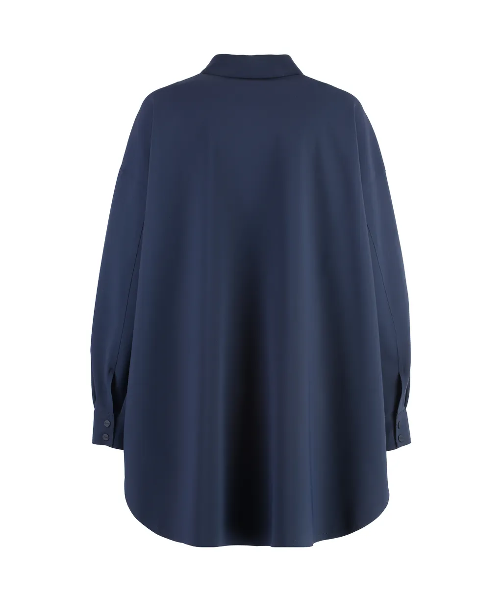 Scuba Single-Breasted Stretched Coat