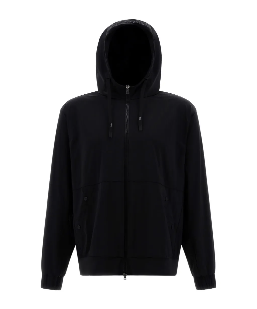 Zip-Up Drawstring Hoodie