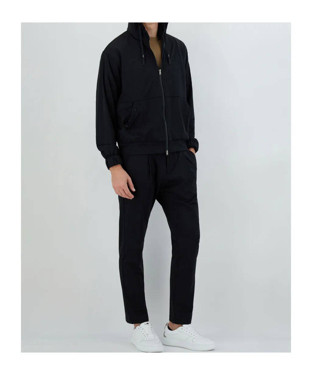 Zip-Up Drawstring Hoodie