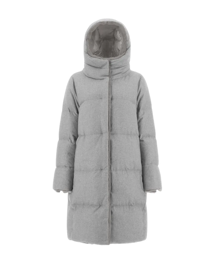 Faux Fur-Lined Quilted Coat