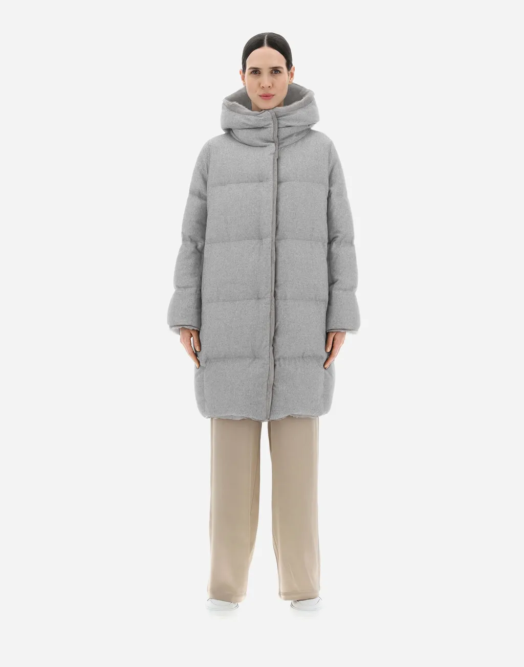 Faux Fur-Lined Quilted Coat
