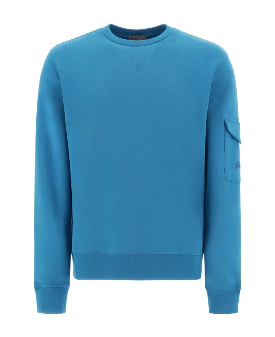 Flap-Pocket Detailed Crewneck Sweatshirt