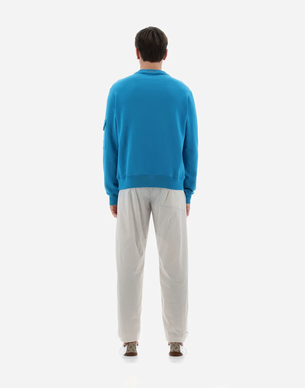 Flap-Pocket Detailed Crewneck Sweatshirt
