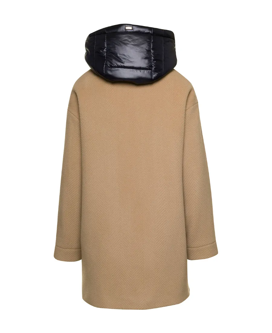 Zip-Up Hooded Coat