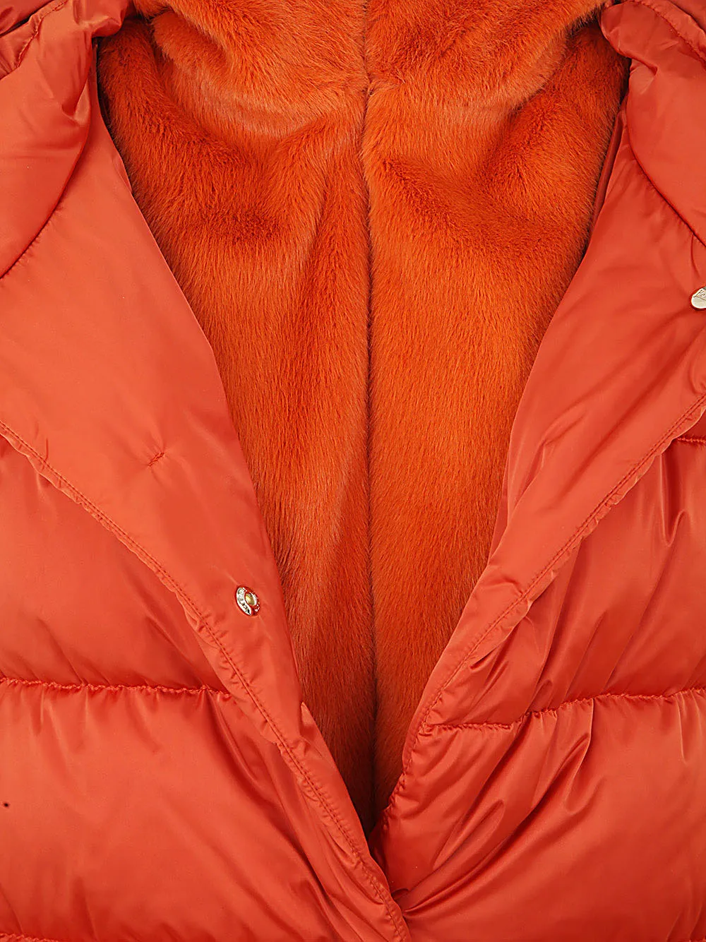 High Neck Long Sleeved Padded Coat