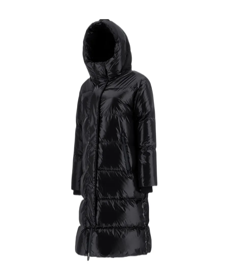 Hooded Quilted Down Coat