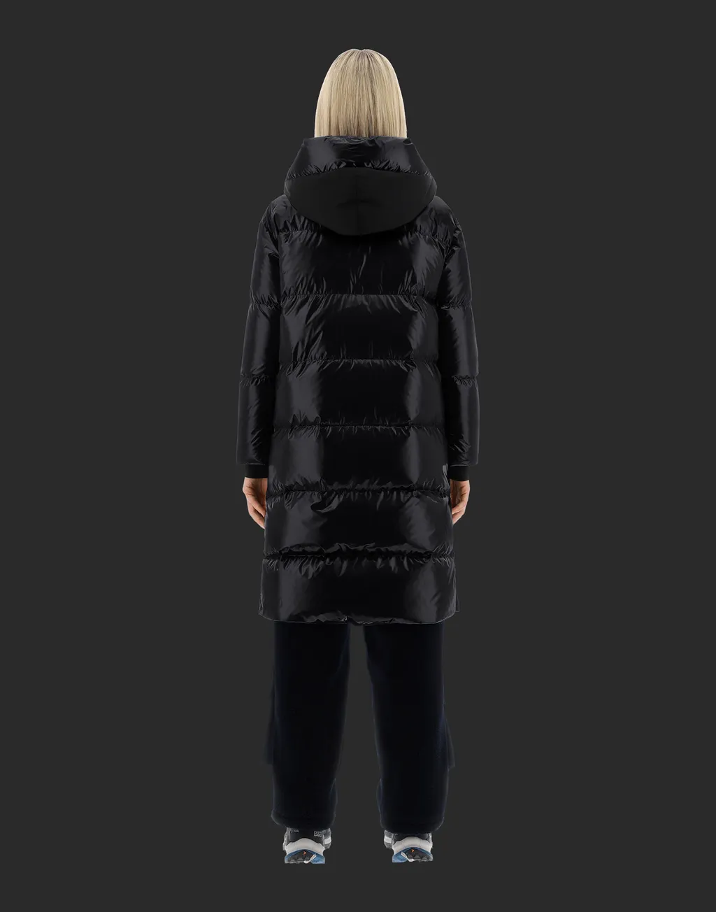 Hooded Quilted Down Coat