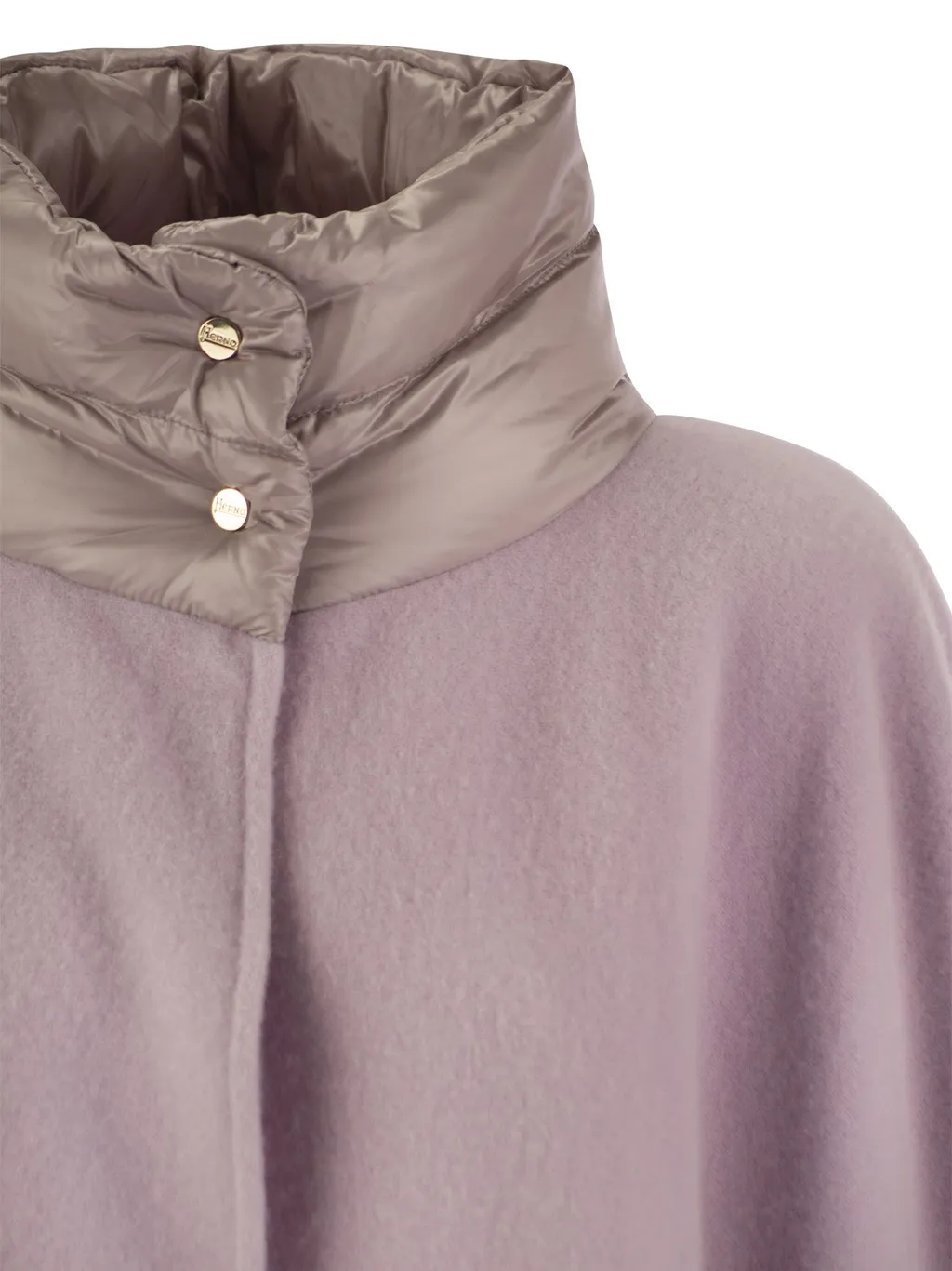 Panelled Wool Cape