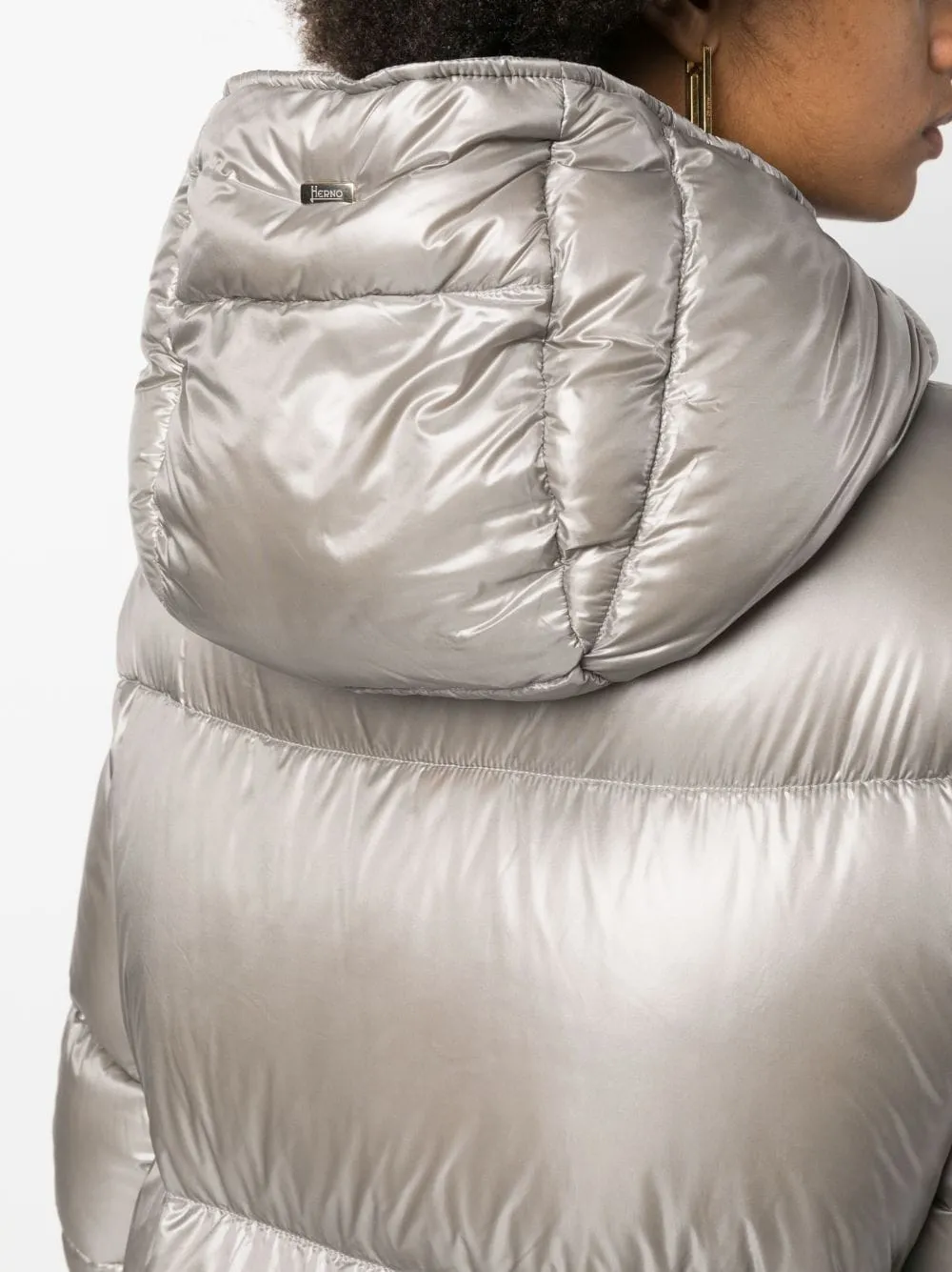 Padded Down-Feather Zip-Up Jacket