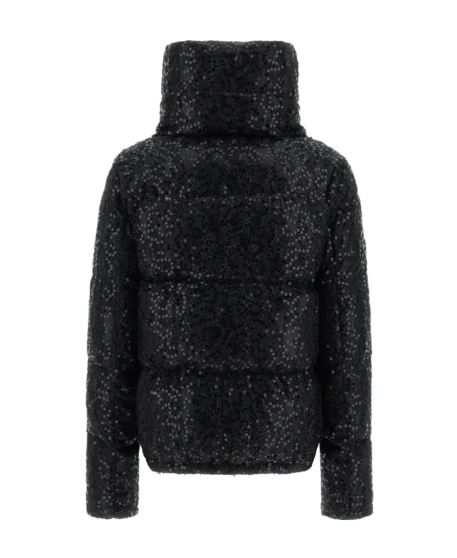 Embellished Zip-Up Coat
